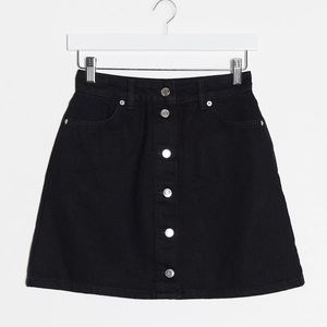 ASOS Black Denim Skirt